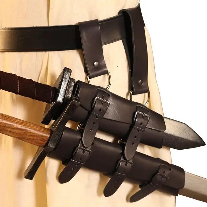 Gaine d'épée de samouraï de chevalier médiéval, poignard en PU Katana, support de fourreau, étui d'a
