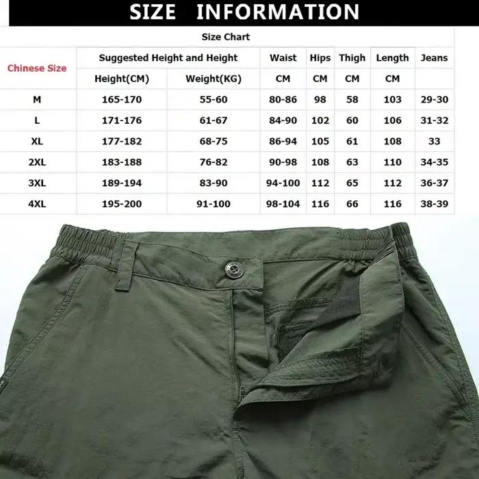 Pantalon cargo tactique imperméable homme 2024 - Chasse été