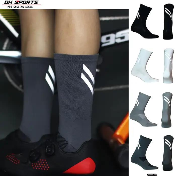 Chaussettes vélo chasse Dh Sports 2024 - Bandes réfléchissantes hautes respirantes montagne