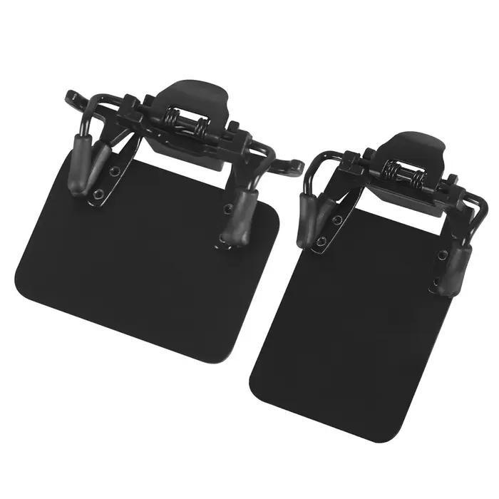 2 pièces lunettes de tir blindages patchs pour les yeux de tir Standard 180 ° Boucliers en verre réglables Occluder