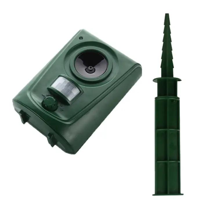 Répulsif pour chiens avec capteur de mouvement, ultrasons, étanche IPX4, multifonctionnel pour dissuasion des chiens et des renards