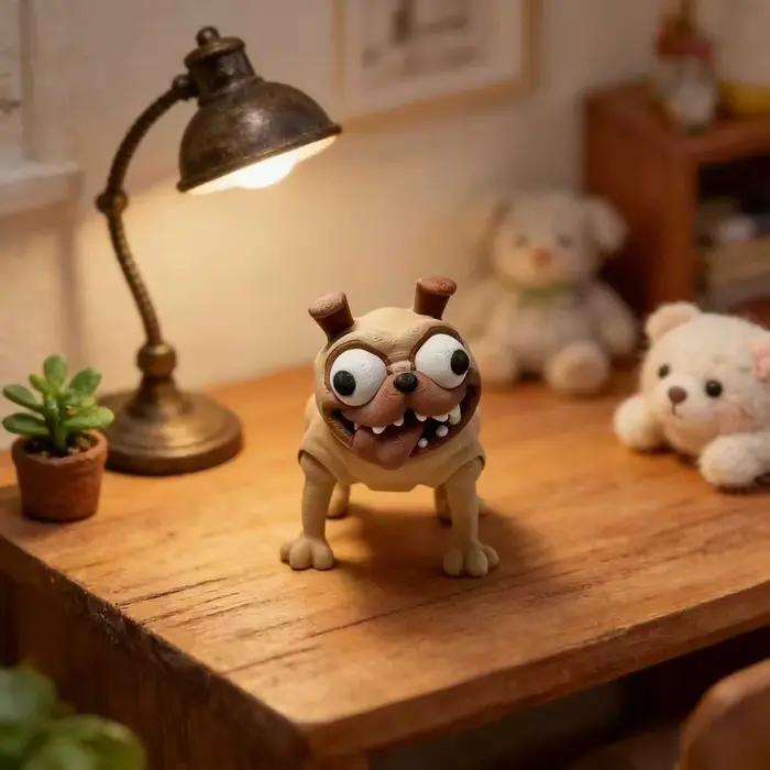 Statue de chien imprimée en 3D