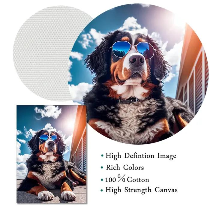 Chien portant des lunettes de soleil affiche et image plage