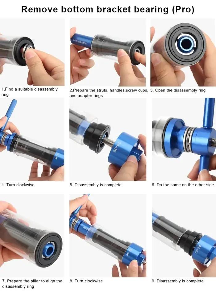 Outil d'installation et de retrait de roulement d'invite astronomique de vélo, kit de réparation, ad