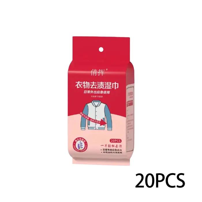 Lingettes Détachantes pour Vêtements, Enveloppées pour Tissu, Tapis