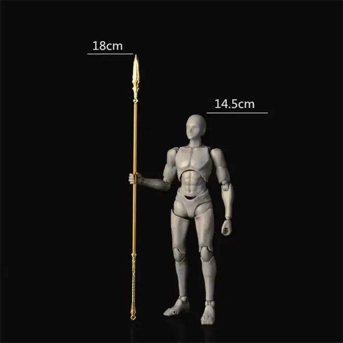 Accessoire de soldat 1/12 modèle longue lance pour figurines d'action de 6 pouces PVC occasion spéciales Halloween Noël Pâques Nouvel An Saint Valentin