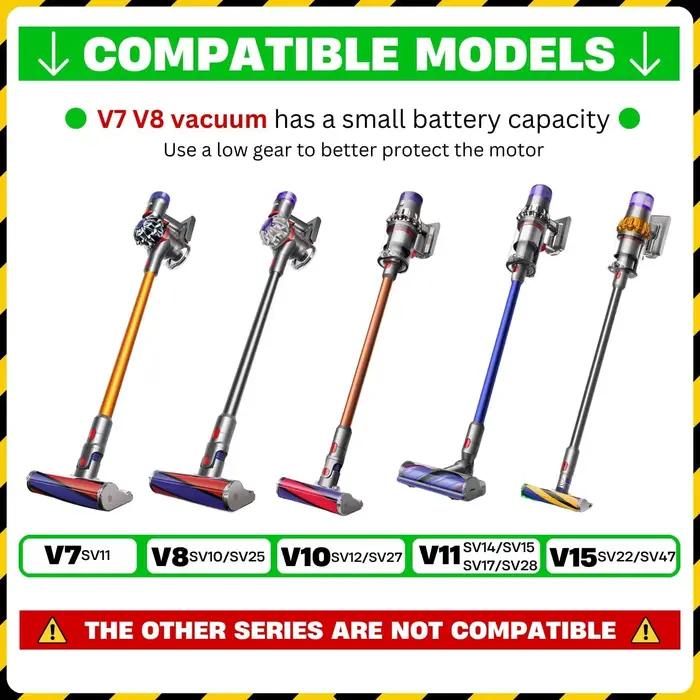 Pour Dyson V7 V8 V10 V11 V15 aspirateur Anti Entangleme tête de nettoyage à entraînement Direct, tête de nettoyage de tête de moteur brosse outil de Turbine
