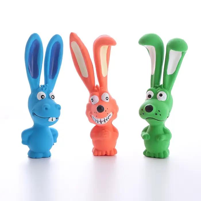Jouet Lapin Coquin en Caoutchouc pour Chiens, Jouets Grinçants Durables et Sécuritaires pour Animaux de Petite Taille Occasions Spéciales