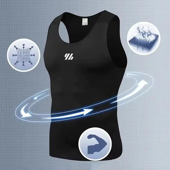 Chemise de sport élastique respirante pour hommes polyester course à pied activités de loisirs libertés de mouvement occasions spéciales