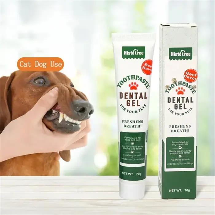 Dentifrice pour chien universel pour la santé bucco-dentaire à utiliser chez soi et chez le vétérinaire pour un sourire éclatant