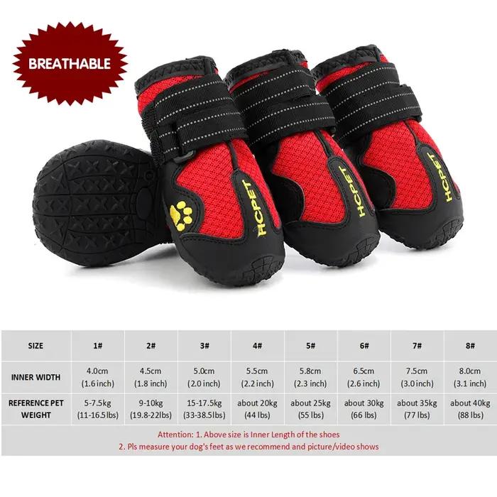 Chaussures imperméables pour chiens de taille moyenne et grande, bottes pour chiens de neige, résist