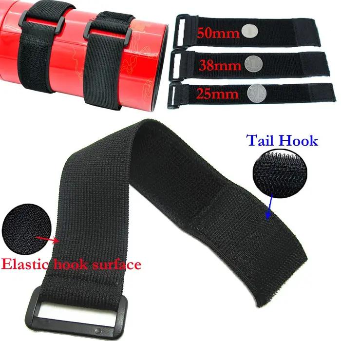 Boucle inversée hautement élastique personnalisable, bande élastique en Nylon, boucle à crochet, att