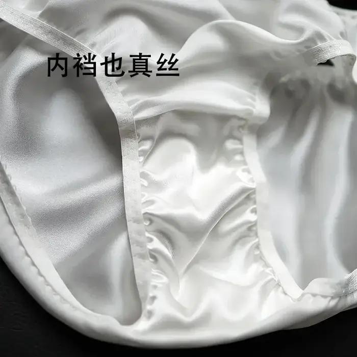 Sous-vêtements en soie de mûrier TONKINS confortables et antibactériens pour femmes, pantalon triangle lisse, solides, pour usage quotidien et occasions spéciales