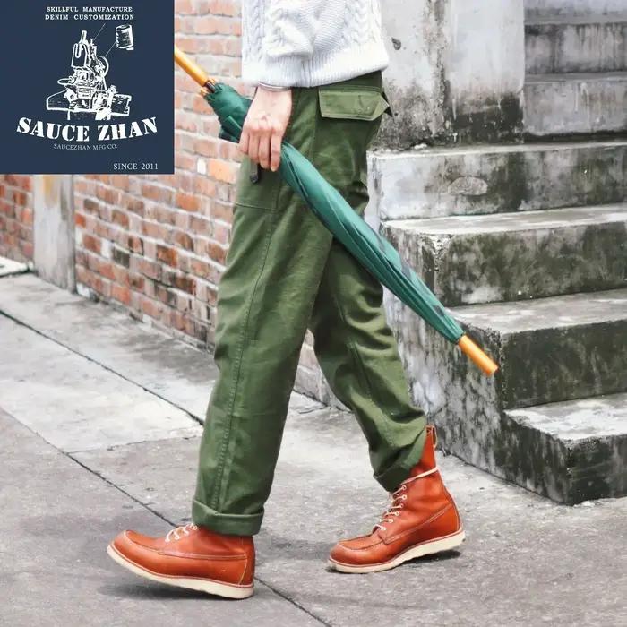 Pantalon utilitaire vintage OG107 olive - Style militaire classique pour chasseurs traditionnels