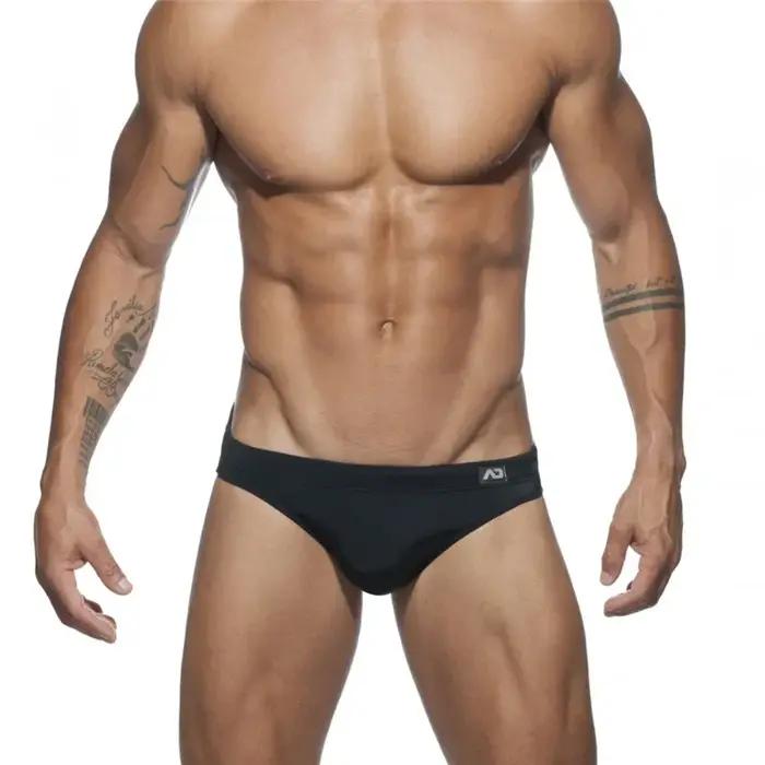 Solide Push up hommes néon maillot de bain Bikni bref troncs Unerwear Sexy maillots de bain plage Su