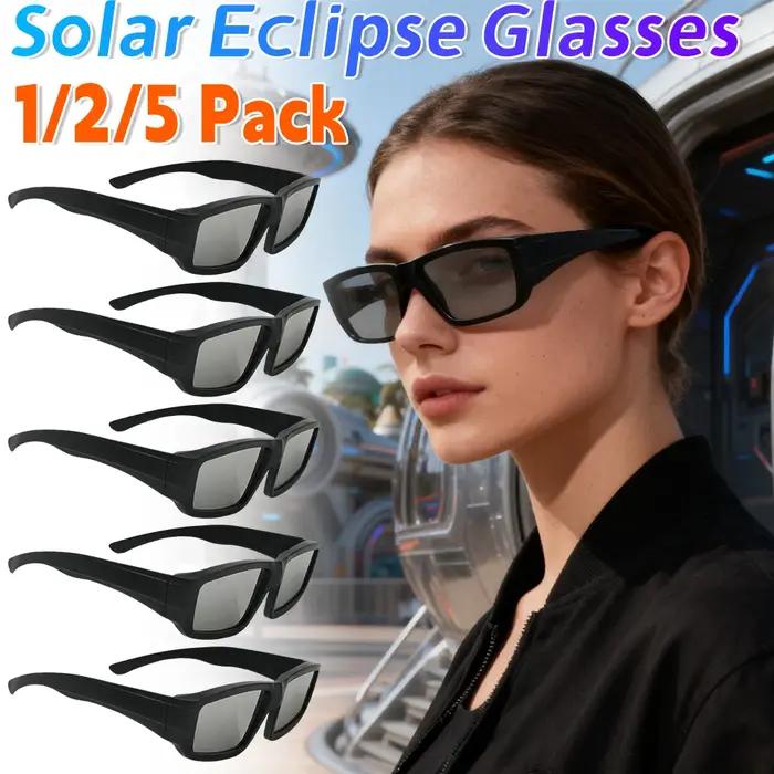 Lunettes éclipse solaire 1/2/5 paires sécurité observation soleil UV chasse astronomie