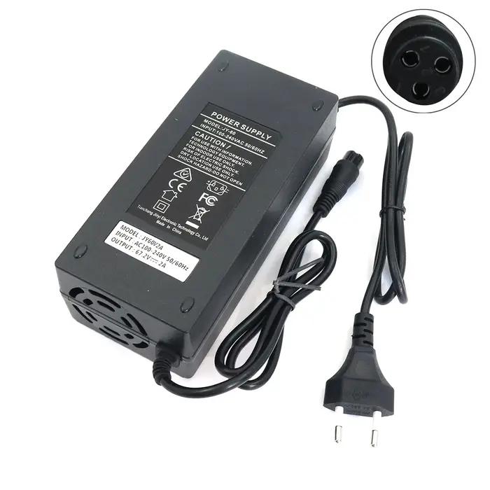 Batterie au Lithium chargeur de voiture électrique 48V 60V voiture électrique Lithium Ion 48V2A Scoo