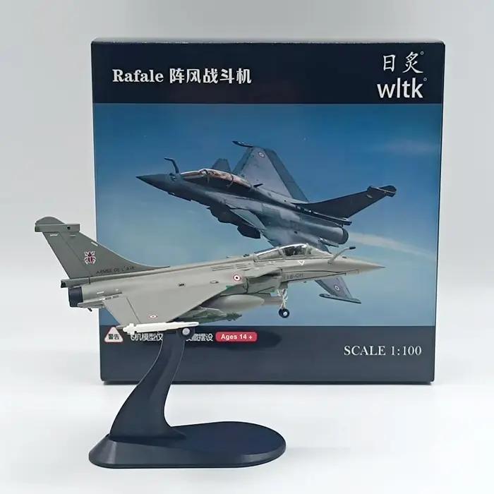 WLTK 1/100 échelle France Dassault Rafale C chasseur Air Force moulé sous pression en alliage de métal jouet avion modèle pour Collection