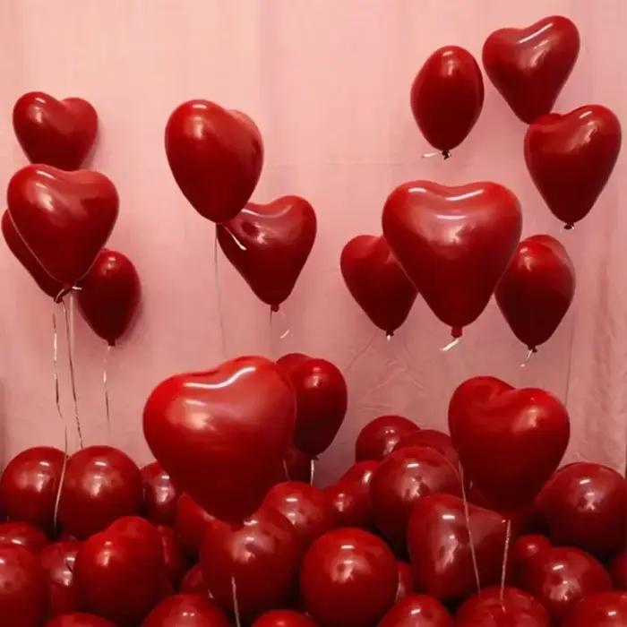 Ballons de Coeur en Aluminium pour Fêtes et Célébrations Spéciales Occasions de Mariage Fiançailles Baptême Révélation du Sexe Anniversaire Fête des Mères