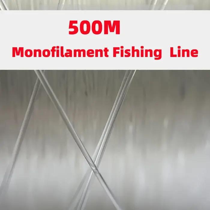 0.6/0.7/0.8/0.9/1.0mm ligne de pêche de grande taille 500m 100m Monofilament pêche en mer ligne de p