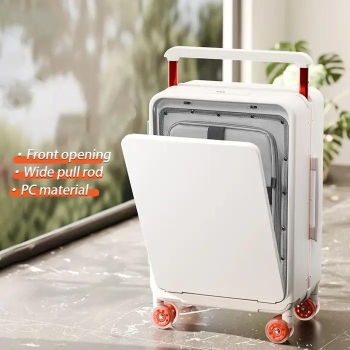 Valise de paquet pour ordinateur portable à ouverture frontale, capacité d'entrepôt profond, sac de