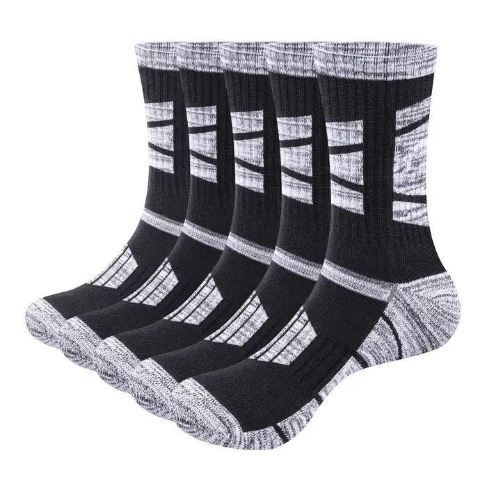 Chaussettes de chasse YUEDGE homme - 5 paires coton respirant pour randonnée et travail