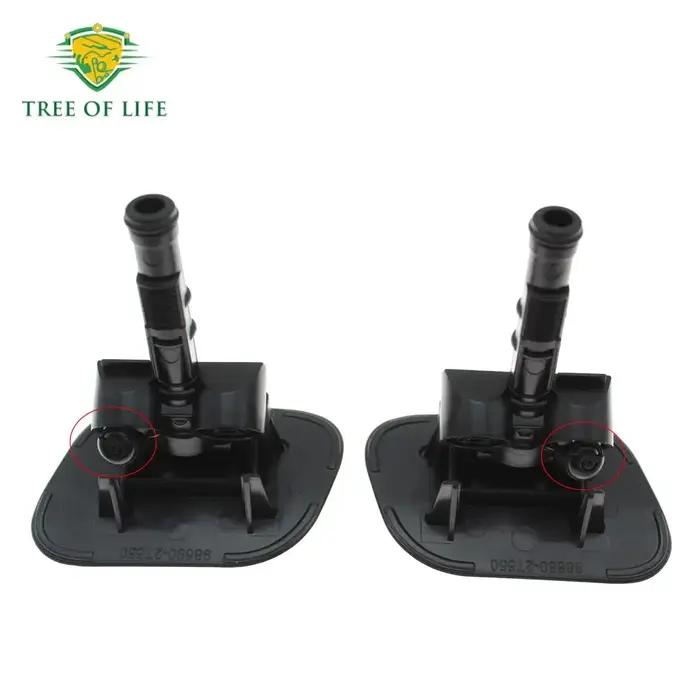 Couvercle de buse de lavage de phare avant, coque de couvercle de buse de lavage de phare avant pour