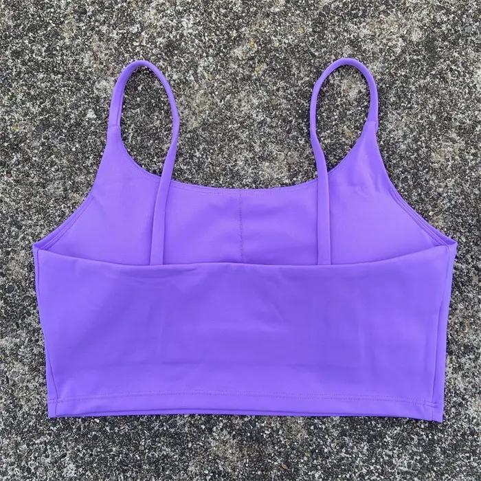 Soutien-gorge de sport dos nu pour femmes, haut d'entraînement, sangle fine, gilet de Yoga, soutien
