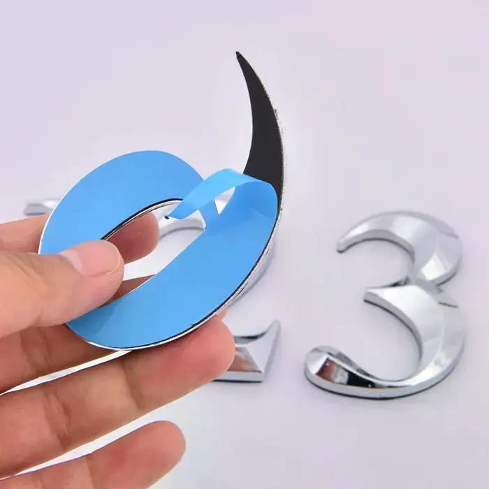 Numéro de porte auto-adhésif en ABS avec finition métallique pour maison appartement bureau hôtel occasions spéciales décoration intérieure élégante