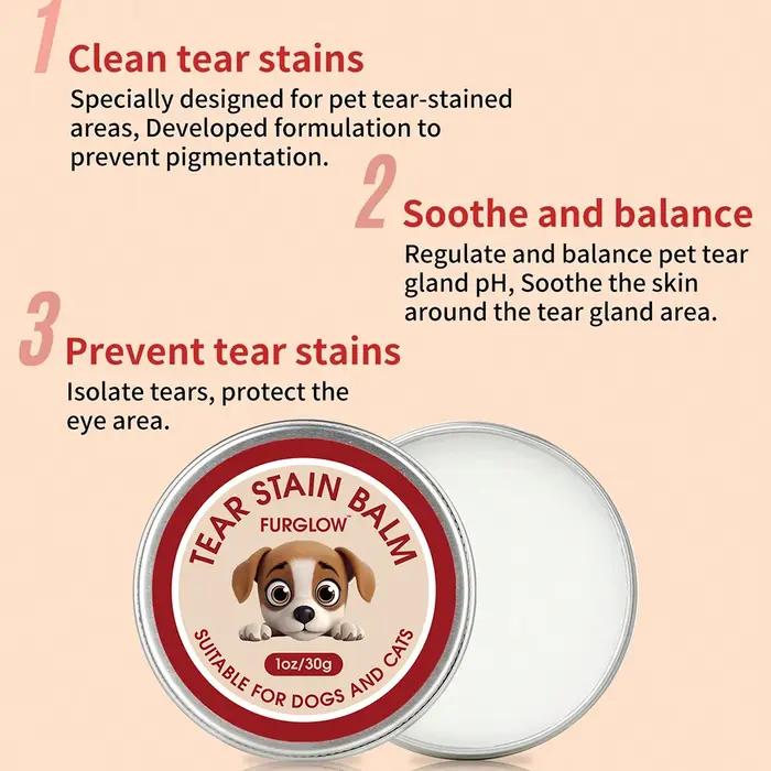 30G/1Oz, nettoyant anti-déchirure pour chiens et chats