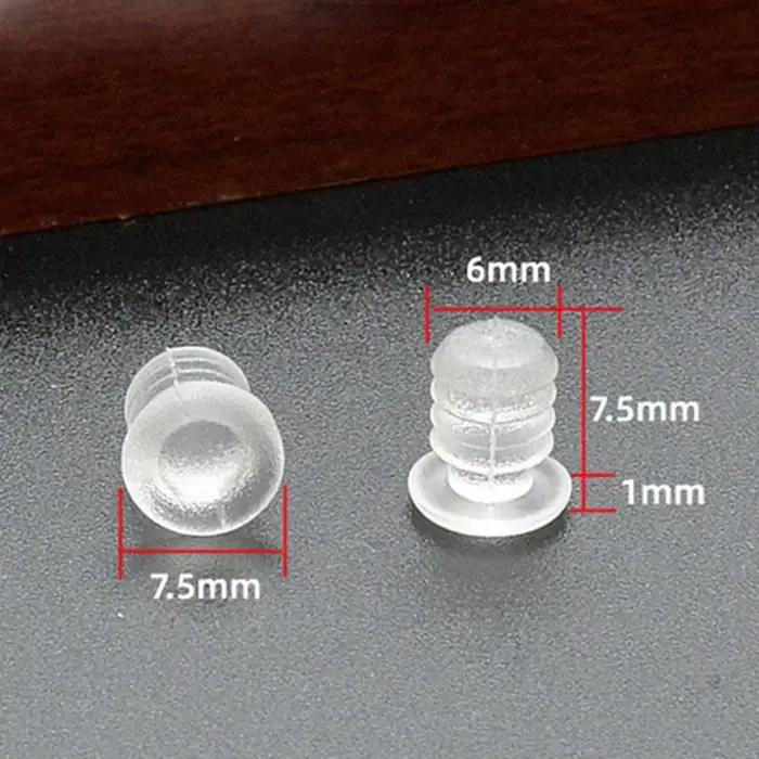 Bouchons de trou de vis en caoutchouc transparent pour porte d'armoire et table de salon protection invisible élégante pour intérieur occasions spéciales