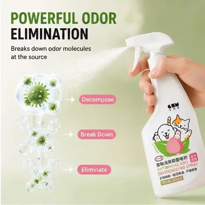 Spray Désodorisant pour Animaux de Compagnie