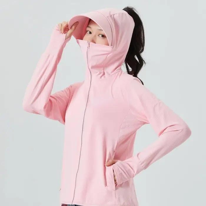 Vêtements de pêche d'été pour femmes protection solaire anti-uv upf 50+ respirants randonnée sports de plein air maillot de pêche