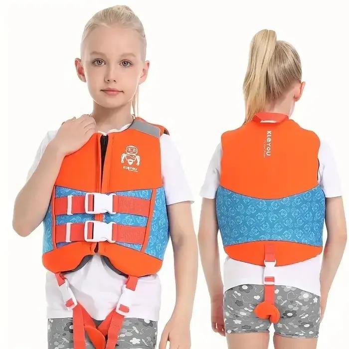 Gilet de sauvetage en néoprène pour enfants, gilet de sauvetage de flottabilité pour garçons et fill