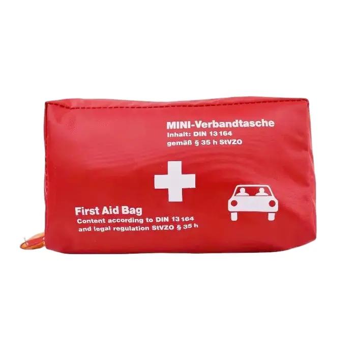 Trousse de premiers secours DIN13164, trousse de secours automobile, sac médical en tissu Oxford, équipement de survie pour la maison et les voyages, ensemble de sécurité conforme aux normes automobil