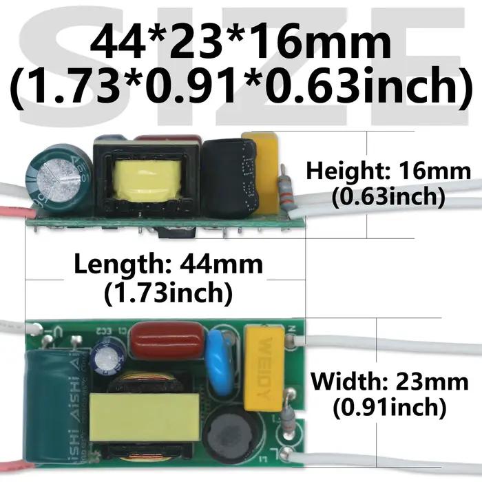 Contrôleur de puissance LED Non isolé 24-36W, pilote LED DC80-120V AC220-240V, alimentation 300mA, t