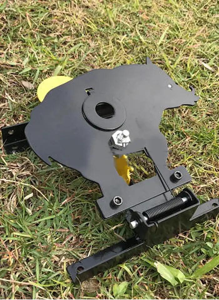 Cible de terrain de sanglier pour pistolet à air comprimé avec 4 anneaux Bullseyes ou également pour le tir au Paintball Airsoft