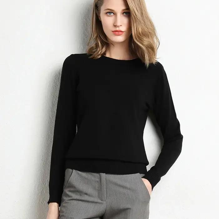 Pull Slim à col rond pour femme