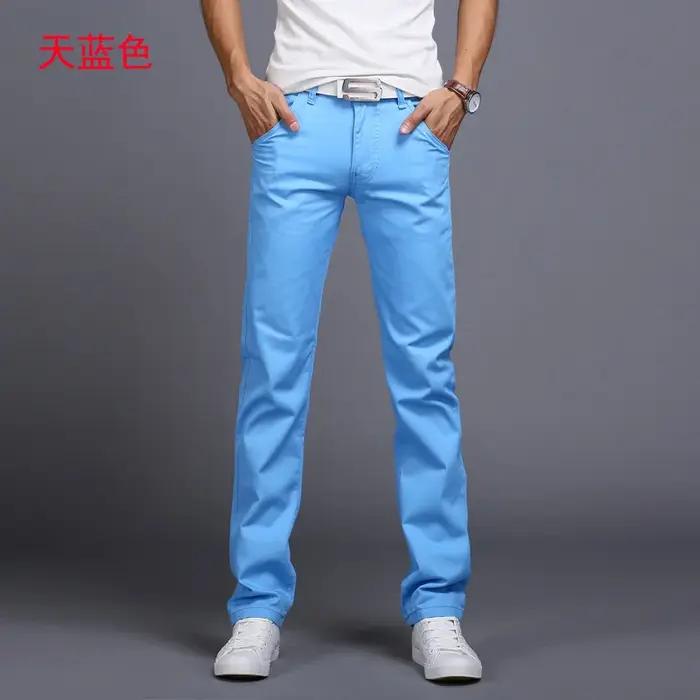 2026 printemps été nouveaux pantalons décontractés hommes coton coupe ajustée Chinos mode pantalon m