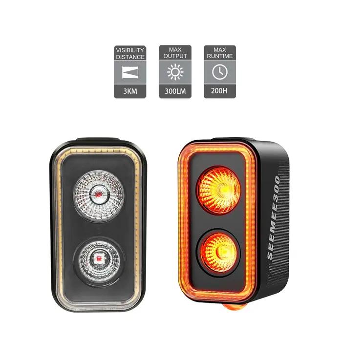 Magicshine SEEMEE 300 feu arrière de vélo, feu arrière de vélo 300 lumens, 5 Modes de nuit et de jou
