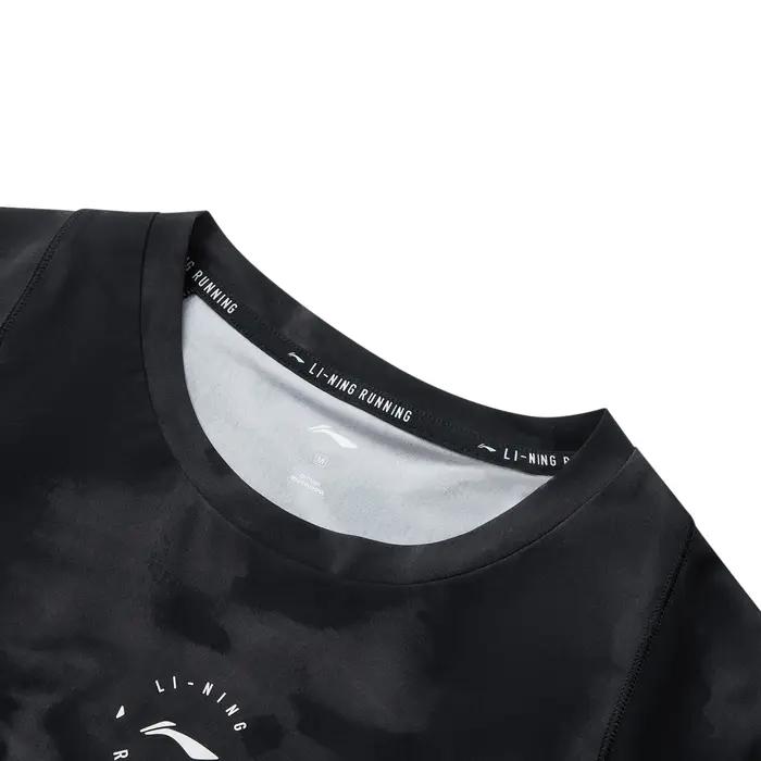 Li-Ning T-shirt de sport pour femme AT DRY FREEZE 70%Nylon 30%Spandex avec doublure réfléchissante à