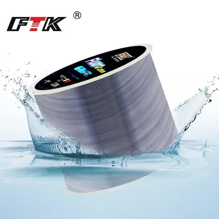 FTK 120m ligne de pêche 0.2mm-0.6mm 7.15LB-45LB processus de traitement de revêtement fluorocarbone