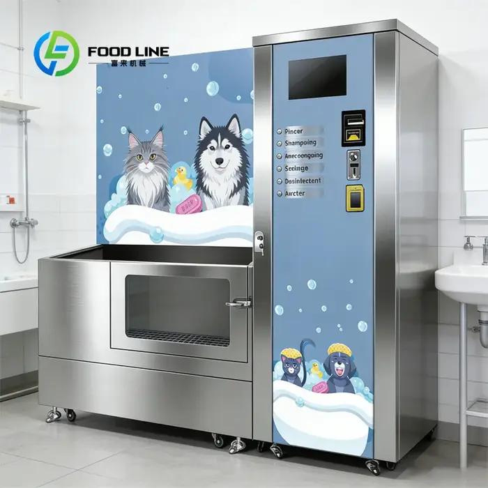 Bac de lavage pour chiens en libre-service personnalisable, résistant aux intempéries, pour les prop