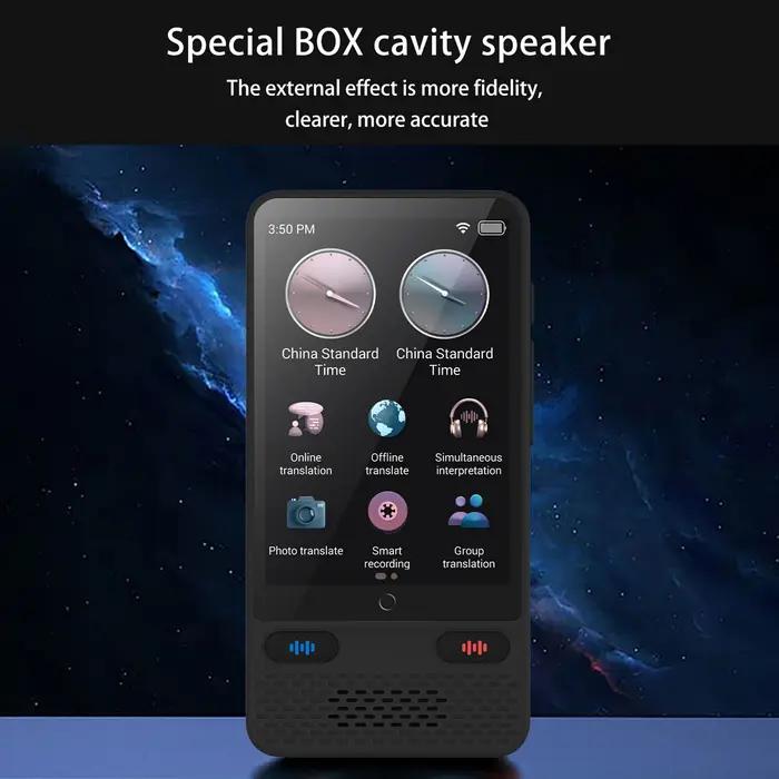 Traducteur vocal portable S85 138 langues traduction hors ligne enregistrement vidéo voyage