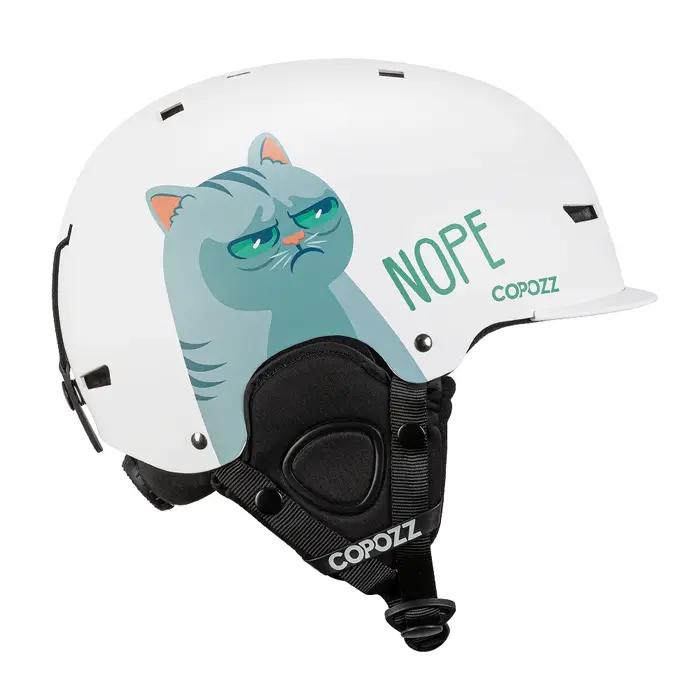 COPOZZ nouveau casque de Ski dessins animé demi-couvert Anti-impact