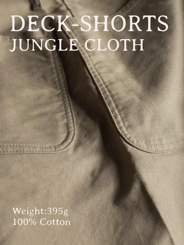 Pantalon de travail utilitaire USN non en stock, en coton 12oz, style militaire vintage, pour homme, été, 4 poches, coupe Bermuda