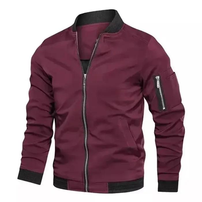 Veste d'automne pour hommes, uniforme de Baseball à manches longues, coupe-vent, veste fine de cycli