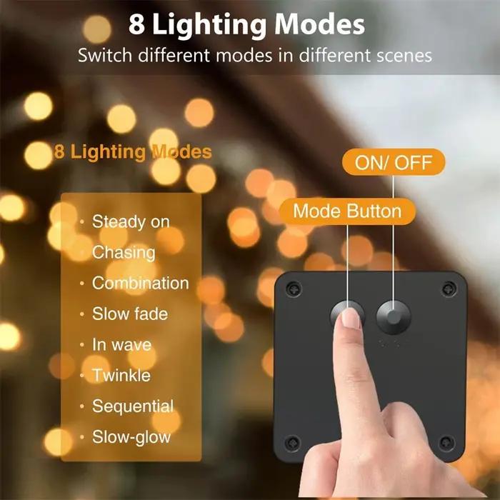 Guirlande lumineuse solaire LED, imperméable, pour l'extérieur, décoration de jardin, féerique de no