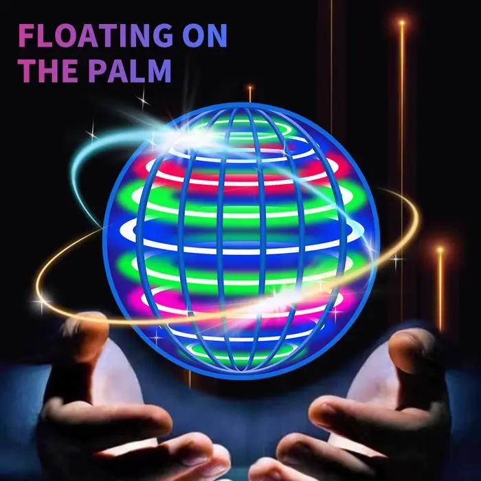 Balle volante, balle tournante automatique, lumières LED éblouissantes, magie flottante, ventilateur, machine volante UFO, jouet, cadeau, jeu, ballon de sport