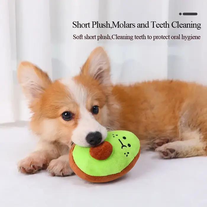Jouets en peluche fruits pour chiens petits, banane pastèque, jouets de jeu pour chiots, accessoires pour animaux de compagnie, couleurs variées, jouets résistants aux morsures, heures de plaisir pour chiens